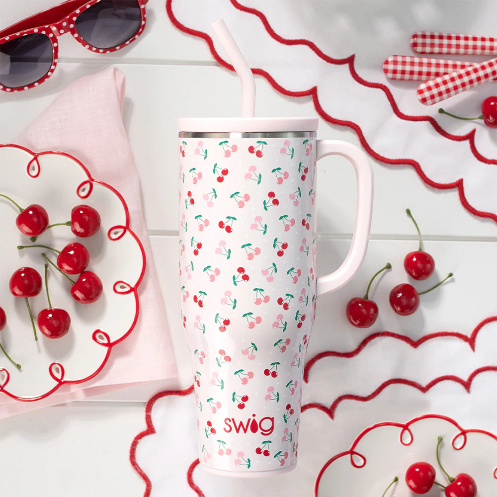 Cherry Pie Mega Mug 40oz-300 Treats/Gift-Swig Life-Hello Friends Boutique-Woman's Fashion Boutique Located in Traverse City, MI