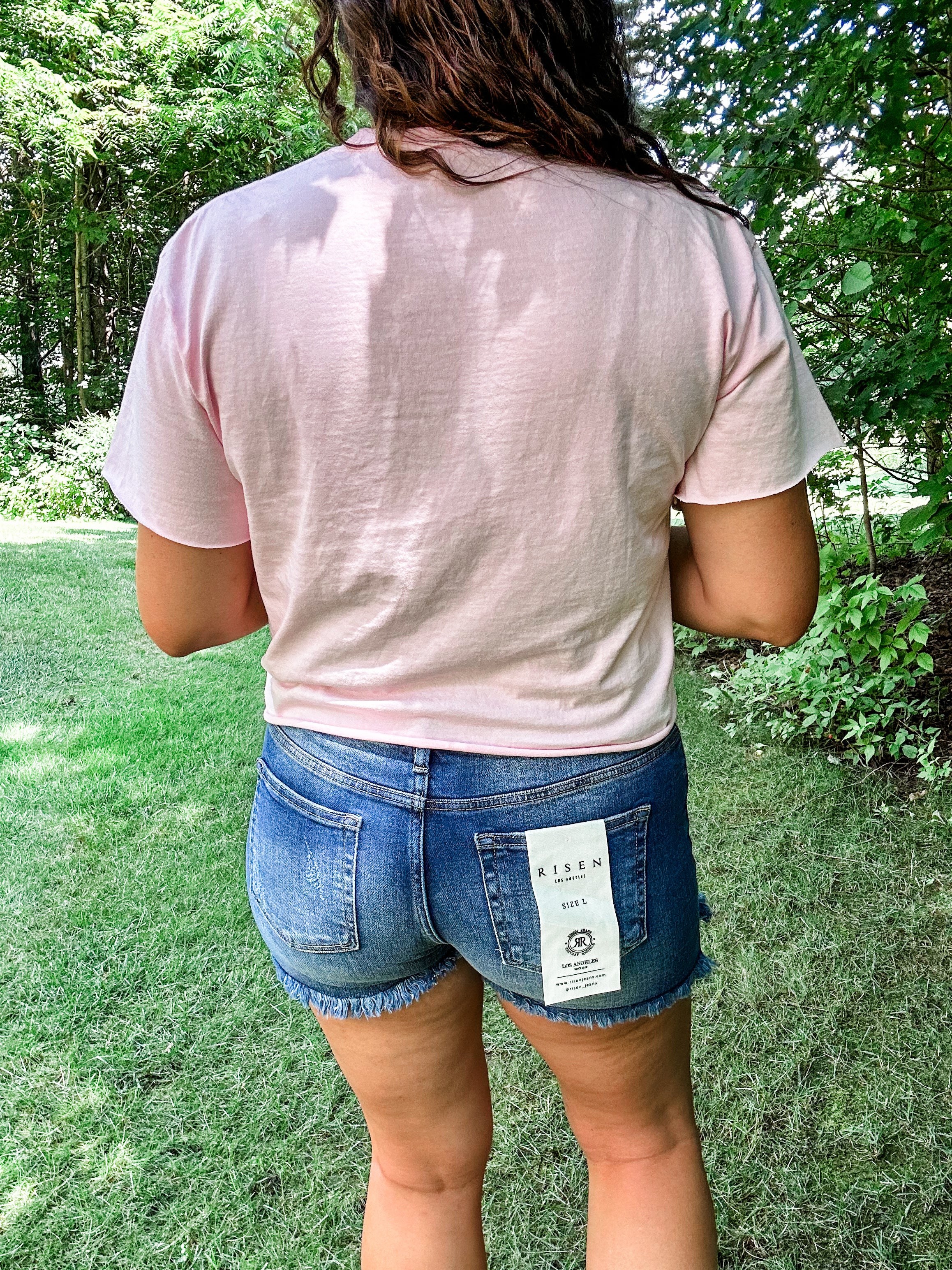 Rebel Rise Frayed Shorts (S-3XL) - SAVE SPRING-220 Shorts/Skirts/Skorts-RISEN-Hello Friends Boutique-Woman's Fashion Boutique Located in Traverse City, MI