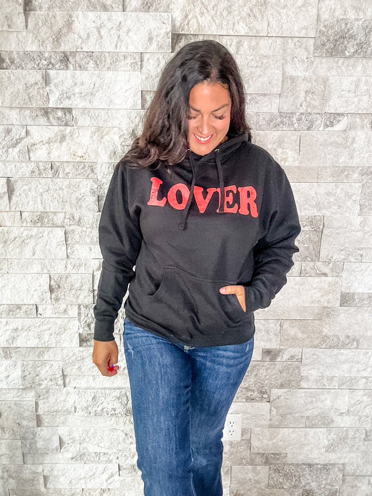 Lover Hoodie (S-3XL)-150 Sweatshirts/Hoodies-Sew In Love-Hello Friends Boutique-Woman's Fashion Boutique Located in Traverse City, MI