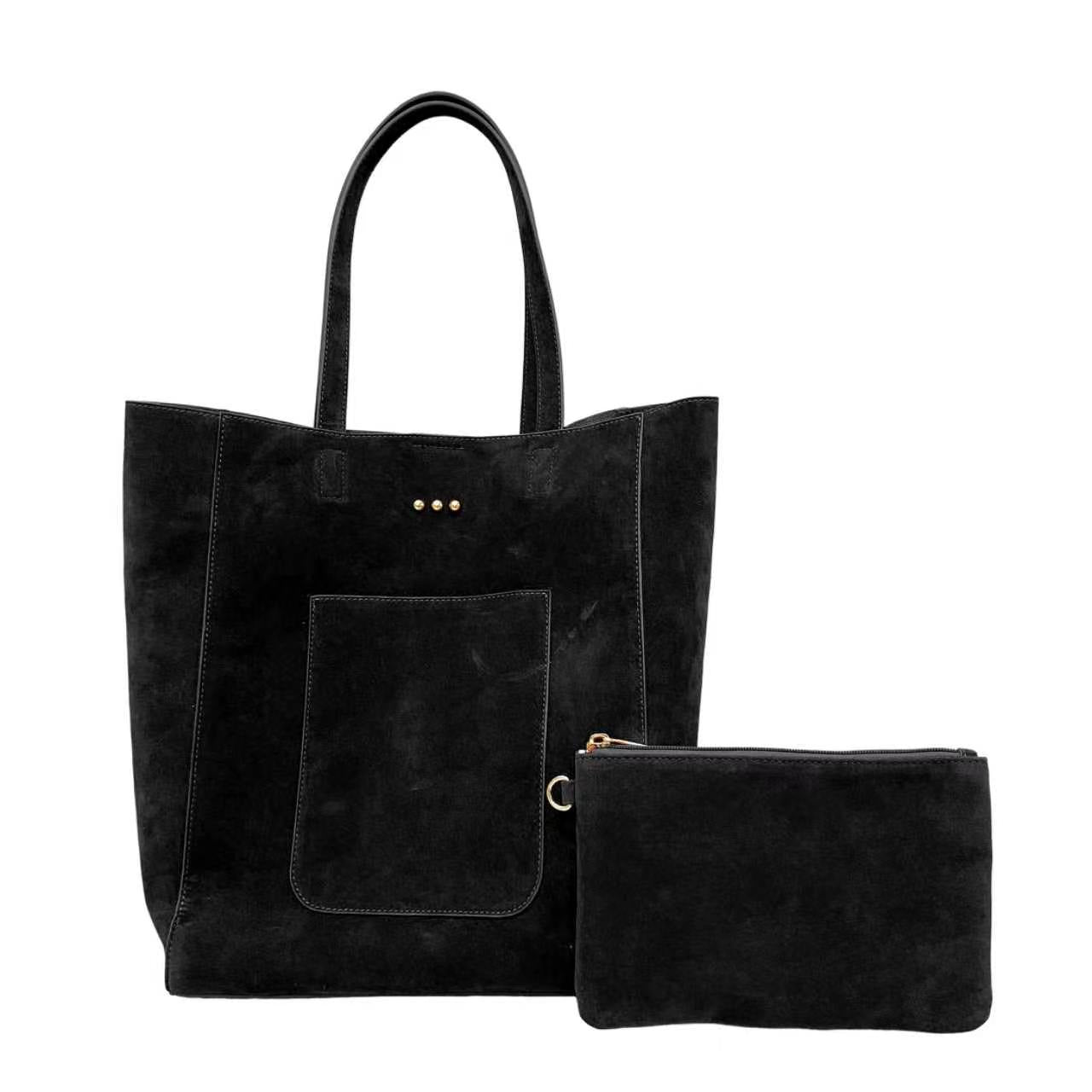 Dawn Suede Carryall Tote-Tote Bag-Pretty Simple