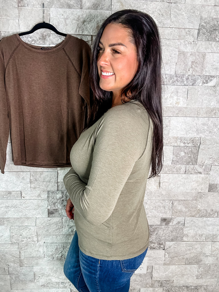 Be Confident Top (S-XL)-110 Long Sleeve-Staccato-Hello Friends Boutique-Woman's Fashion Boutique Located in Traverse City, MI