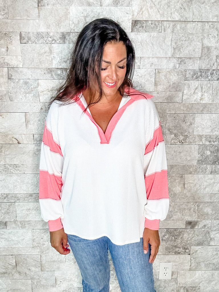 All The Better Top in Off White (S-XL)-110 Long Sleeve-7th Ray-Hello Friends Boutique-Woman's Fashion Boutique Located in Traverse City, MI