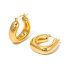 Chunky Geometric Hoops - WATERPROOF-Earrings-Pretty Simple