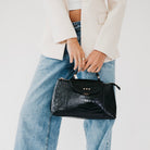 Elena Croc Embossed Crossbody-Crossbody Bag-Pretty Simple