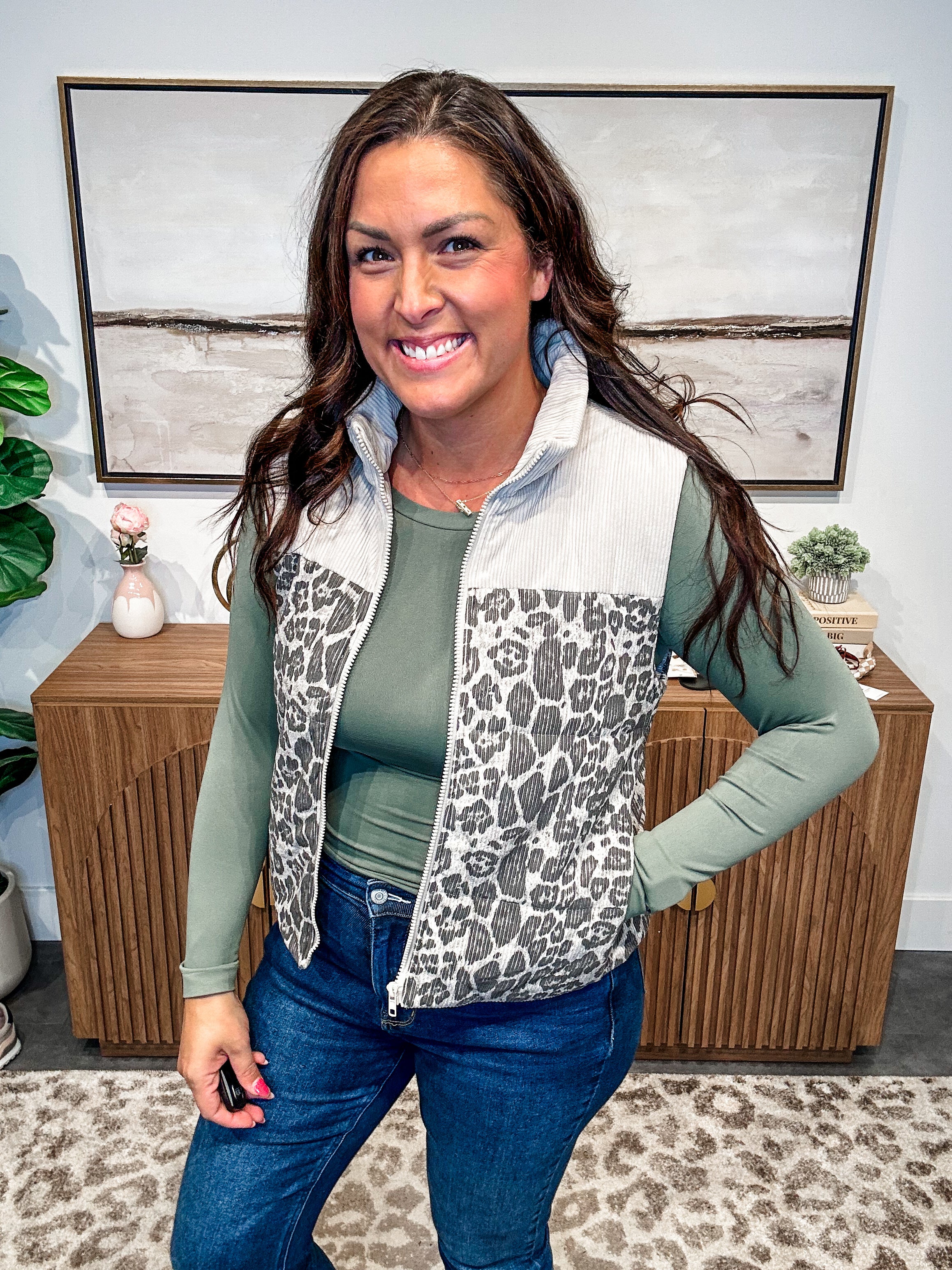 Fierce & Fluffy Puffer Vest (S-XL)-120 Sleeveless-Staccato-Hello Friends Boutique-Woman's Fashion Boutique Located in Traverse City, MI