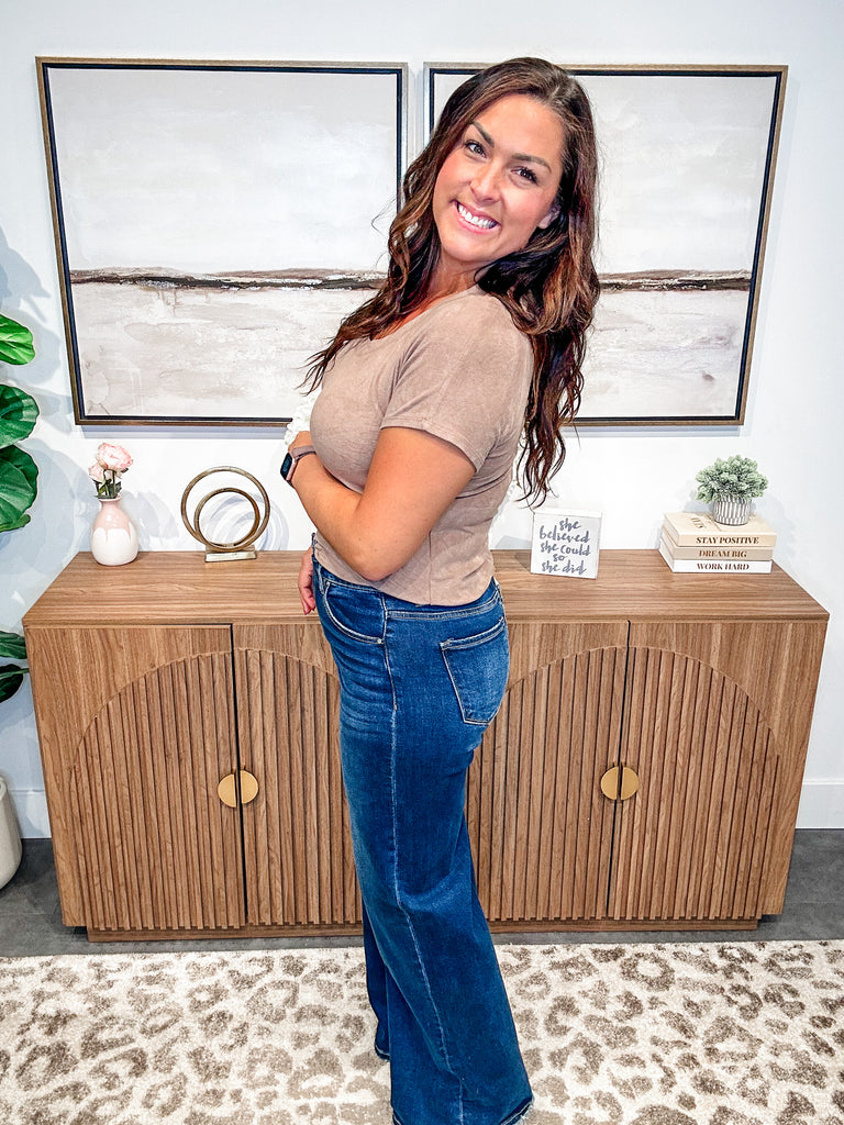 Flare For Days High Rise Jeans (0-15, 1X-3X)-200 Denim-RISEN-Hello Friends Boutique-Woman's Fashion Boutique Located in Traverse City, MI