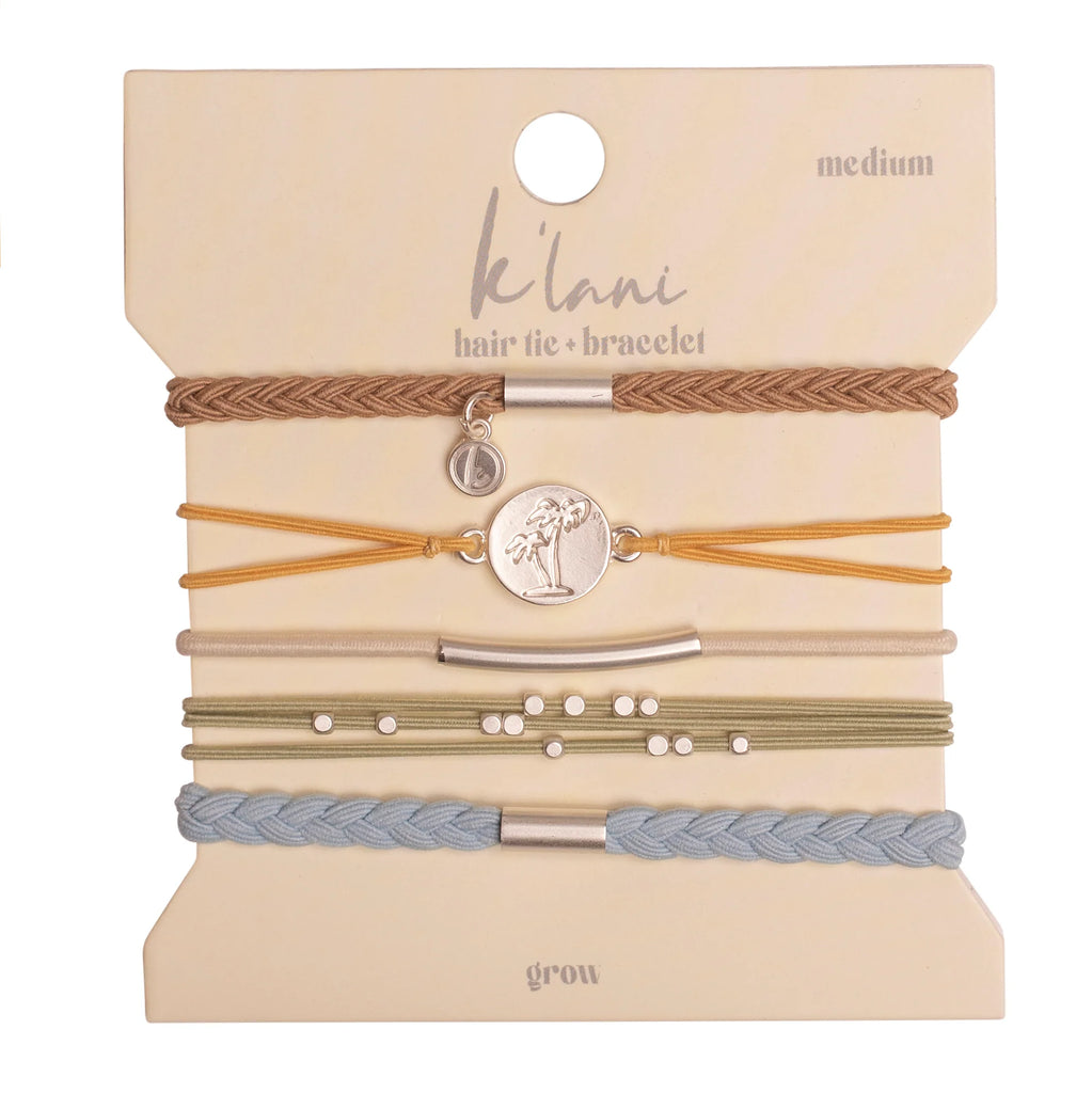 K'Lani Hair Tie Bracelets - Grow-240 Jewelry-K'Lani-Hello Friends Boutique-Woman's Fashion Boutique Located in Traverse City, MI