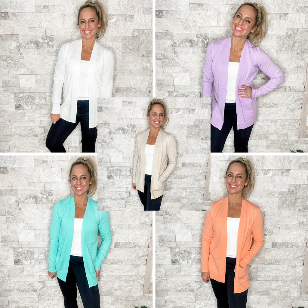 I Want To Thank Me Cardigan (S-XL)-160 Cardigans/Kimonos-Staccato-Hello Friends Boutique-Woman's Fashion Boutique Located in Traverse City, MI