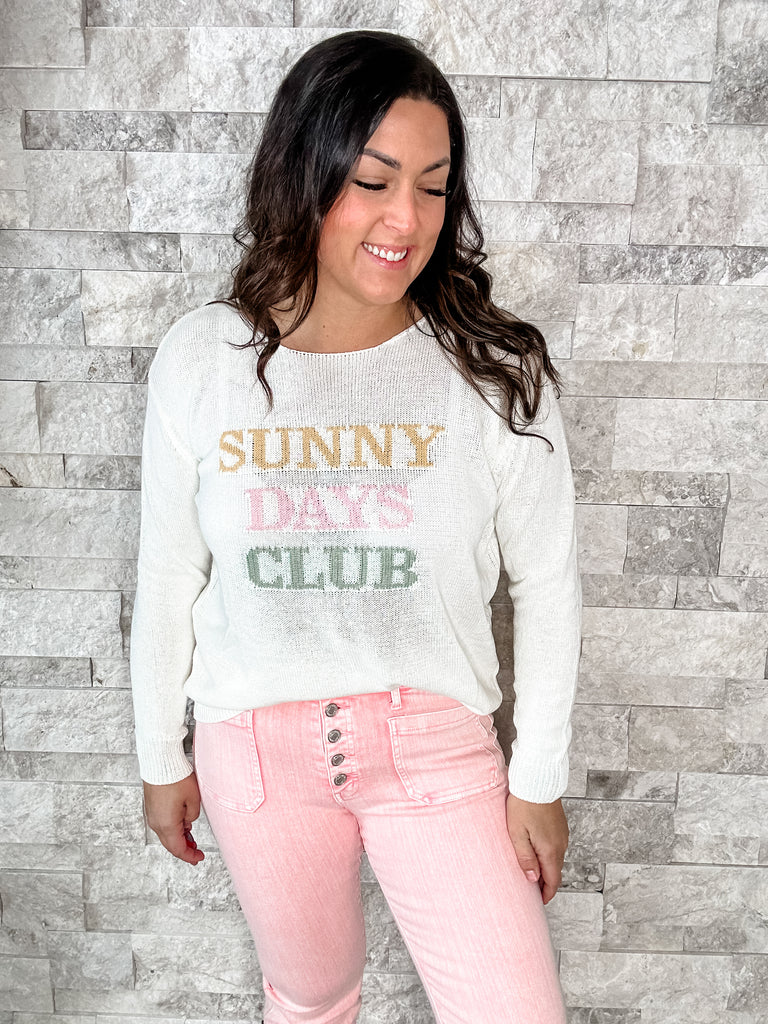 Sunny Days Club Sweater (S-3XL)-140 Sweaters-GILLI-Hello Friends Boutique-Woman's Fashion Boutique Located in Traverse City, MI