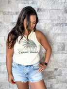 Vacay Mode Tank (S-3XL)-130 Graphic Tees-FOX & OWL-Hello Friends Boutique-Woman's Fashion Boutique Located in Traverse City, MI