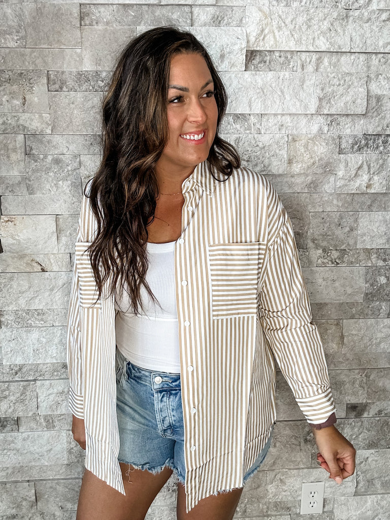 Top Shelf Top (S-3XL)-110 Long Sleeve-White Birch-Hello Friends Boutique-Woman's Fashion Boutique Located in Traverse City, MI