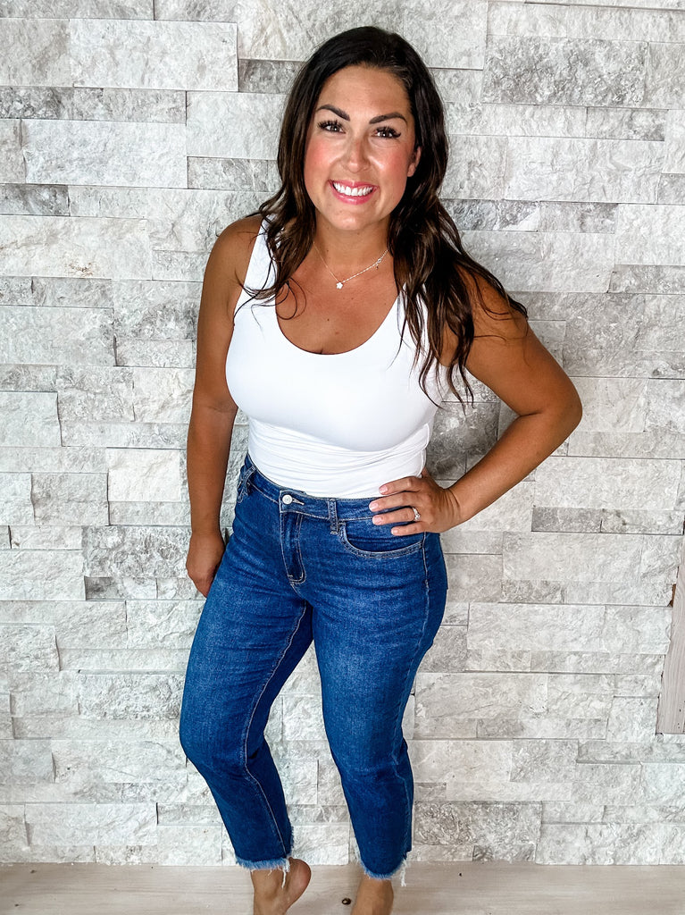 Haylie High Rise Straight Jeans (14-32)-200 Denim-Vervet by Flying Monkey-Hello Friends Boutique-Woman's Fashion Boutique Located in Traverse City, MI
