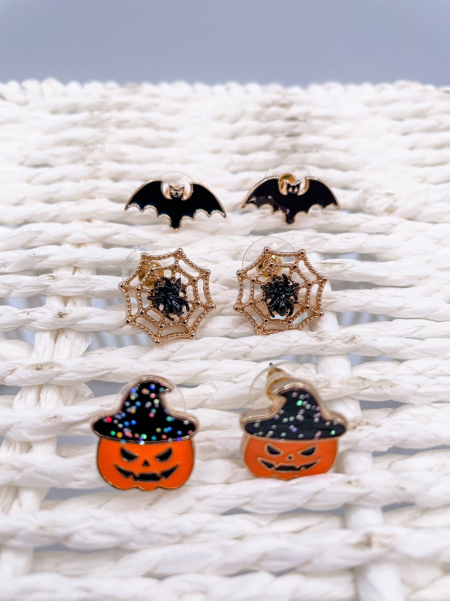 Mixed 3Pc Halloween Stud Earrings Set-240 Jewelry-Anarchy Street-Hello Friends Boutique-Woman's Fashion Boutique Located in Traverse City, MI
