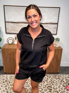 Break Away Top (S-L)-100 Short Sleeve-Entro-Hello Friends Boutique-Woman's Fashion Boutique Located in Traverse City, MI