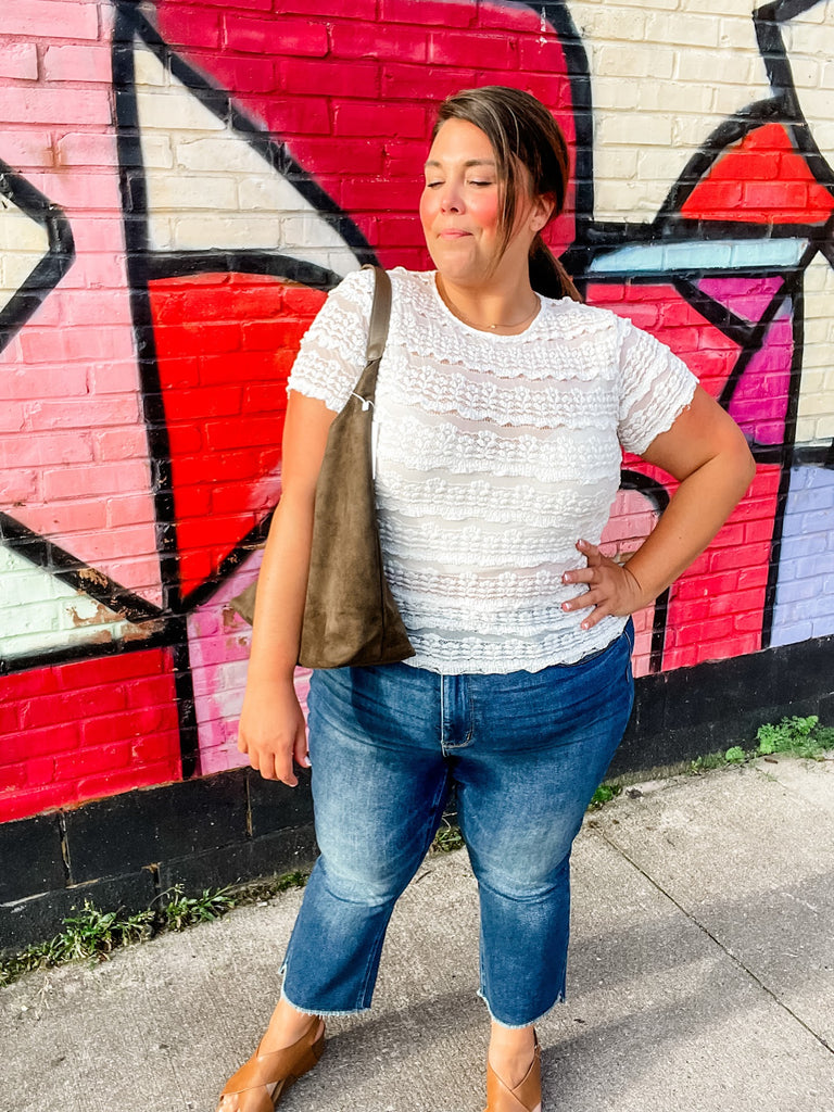 All Decked Out Top (S/M-2XL)-100 Short Sleeve-Blakeley-Hello Friends Boutique-Woman's Fashion Boutique Located in Traverse City, MI