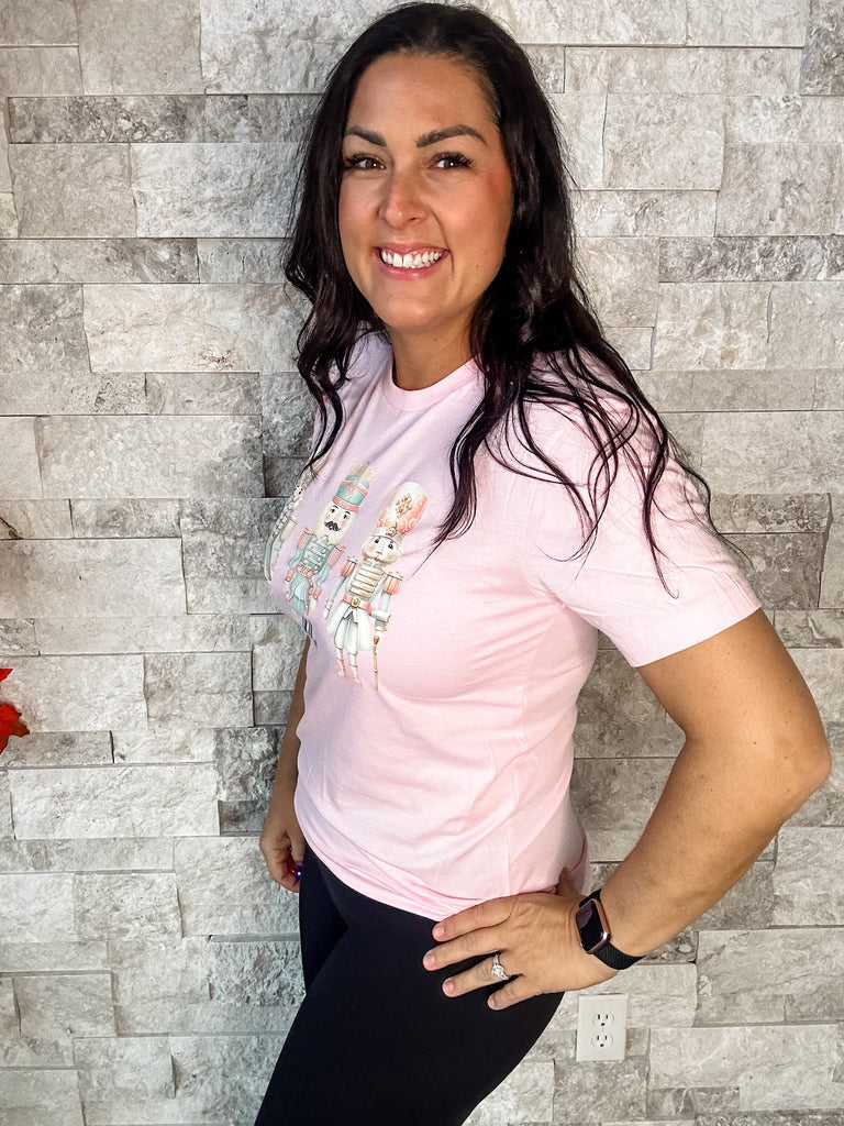 Pink Pastel Nutcracker Tee (S-4XL)-500 History-Ink Attic Wholesale-Hello Friends Boutique-Woman's Fashion Boutique Located in Traverse City, MI