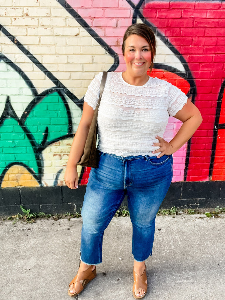 All Decked Out Top (S/M-2XL)-100 Short Sleeve-Blakeley-Hello Friends Boutique-Woman's Fashion Boutique Located in Traverse City, MI
