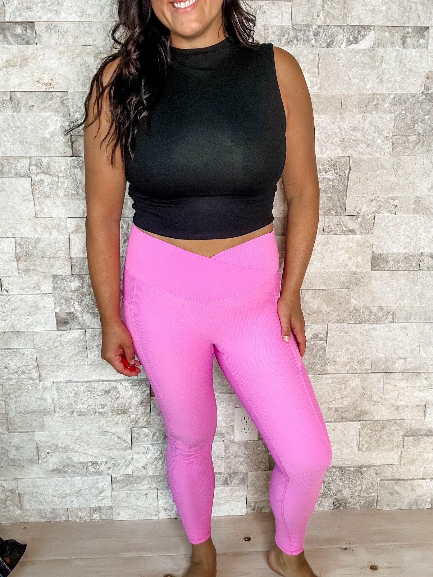 Molly Max Sculpt Diagonal Ribbed Leggings (S-3XL)-210 Leggings/Joggers-With Love, Molly-Hello Friends Boutique-Woman's Fashion Boutique Located in Traverse City, MI