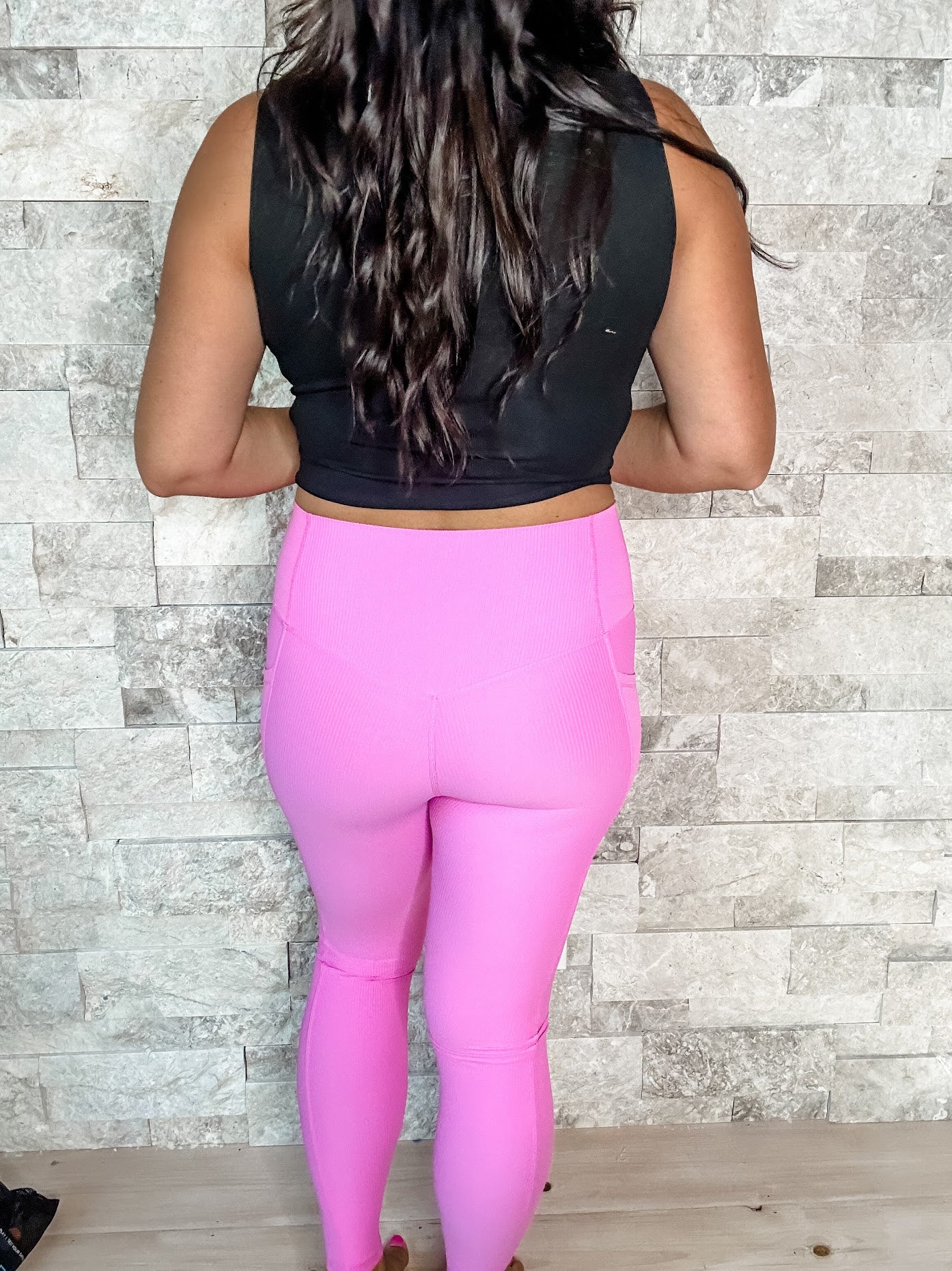 Molly Max Sculpt Diagonal Ribbed Leggings (S-3XL)-210 Leggings/Joggers-With Love, Molly-Hello Friends Boutique-Woman's Fashion Boutique Located in Traverse City, MI