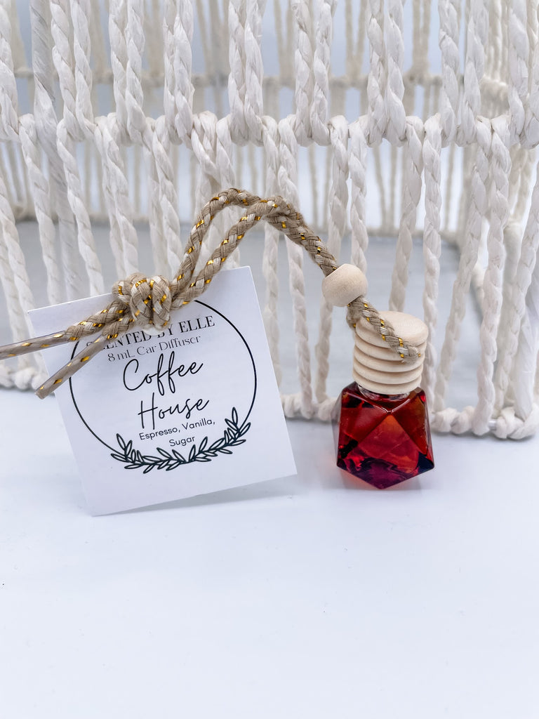 Coffee House Car Diffuser-300 Treats/Gift-Scented by Elle-Hello Friends Boutique-Woman's Fashion Boutique Located in Traverse City, MI