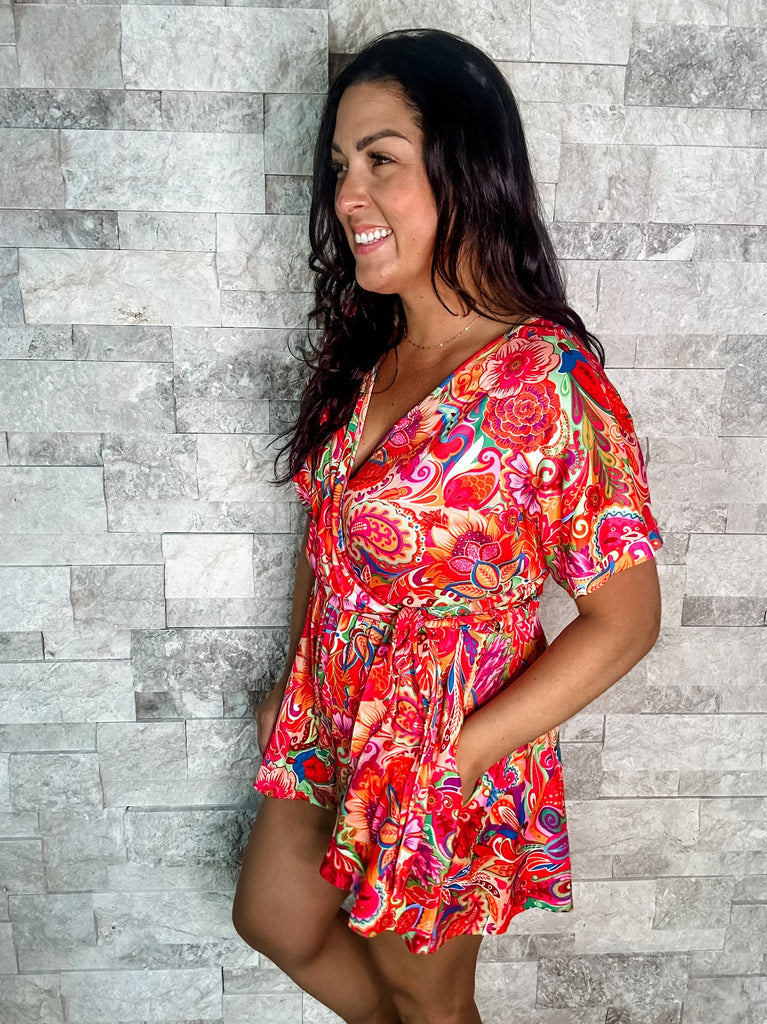 All The Pretty Girls Romper (S-3XL)-190 Rompers/Jumpsuits-HAPTICS-Hello Friends Boutique-Woman's Fashion Boutique Located in Traverse City, MI