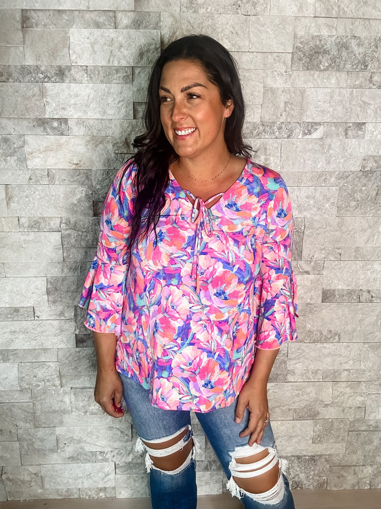 No Wasted Time Blouse (S-3XL)-110 Long Sleeves-Dear Scarlett-Hello Friends Boutique-Woman's Fashion Boutique Located in Traverse City, MI