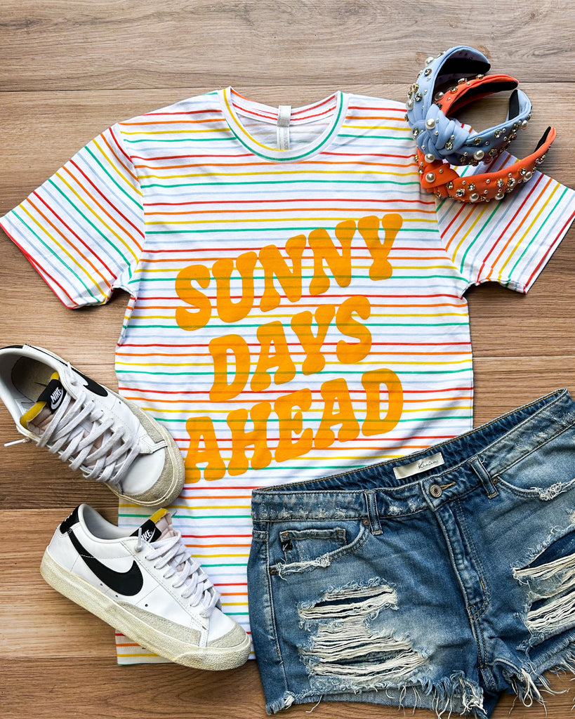 Sunny Days Ahead Tee (S-3XL)-130 Graphic Tees-D&E Tees-Hello Friends Boutique-Woman's Fashion Boutique Located in Traverse City, MI