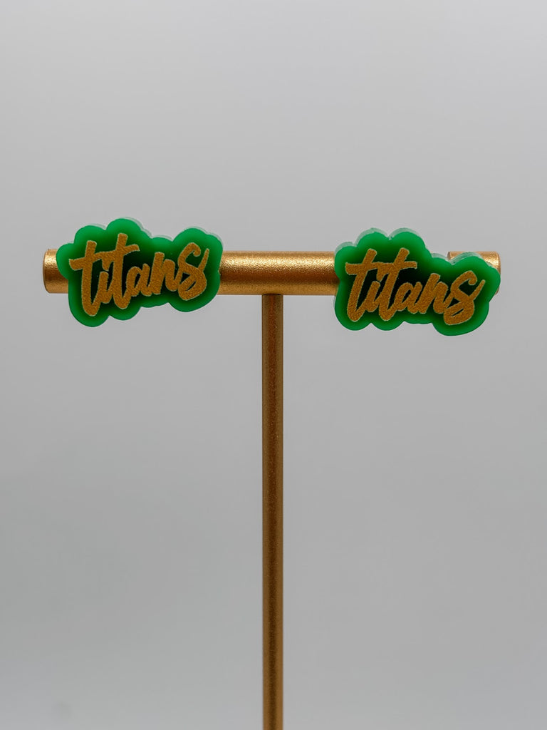Titans Game Day Glory Studs-240 Jewelry-TLD Designs-Hello Friends Boutique-Woman's Fashion Boutique Located in Traverse City, MI