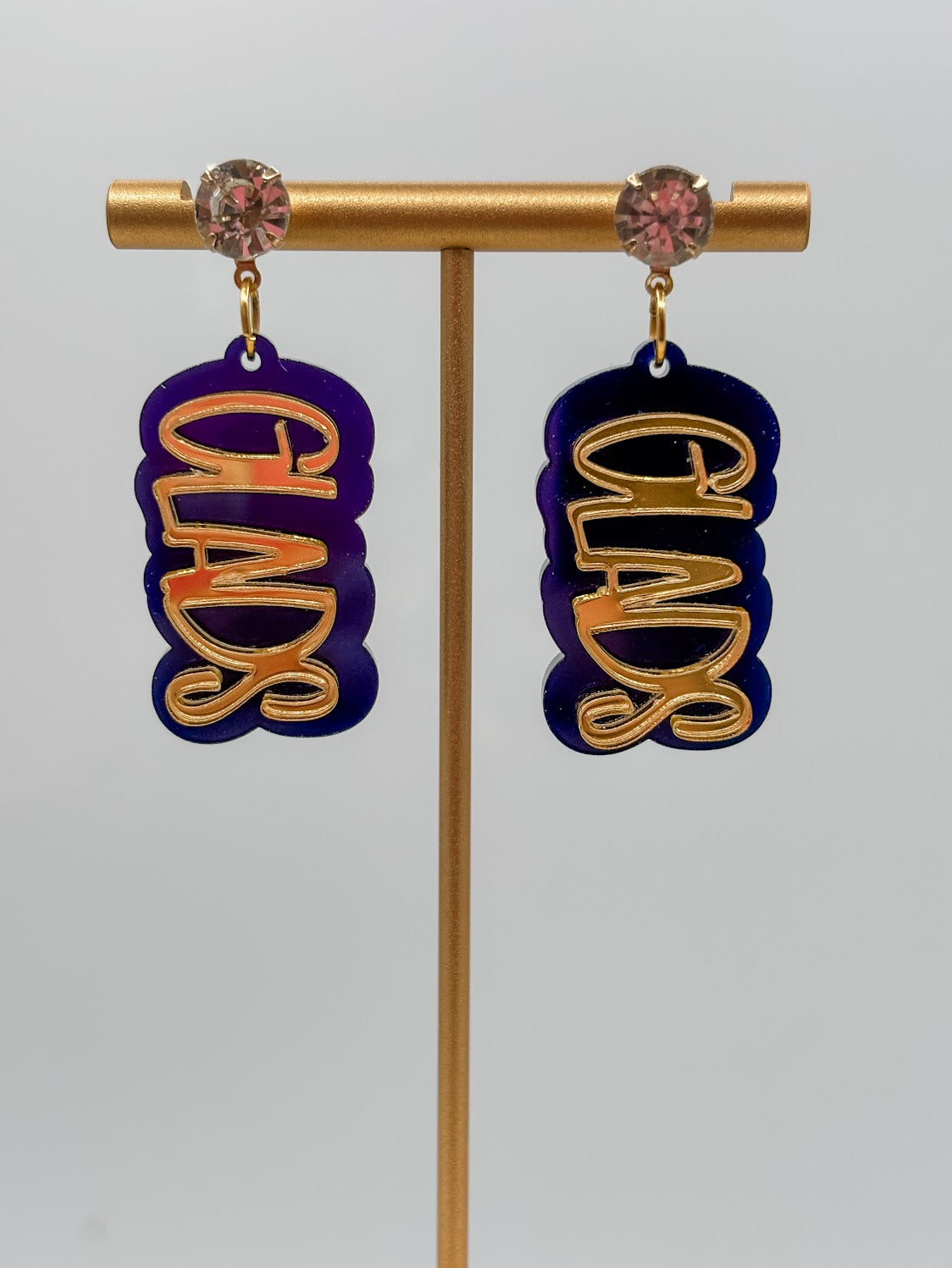 Glads Double Play Game Day Earrings-240 Jewelry-TLD Designs-Hello Friends Boutique-Woman's Fashion Boutique Located in Traverse City, MI