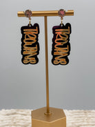 Trojans Double Play Game Day Earrings-240 Jewelry-TLD Designs-Hello Friends Boutique-Woman's Fashion Boutique Located in Traverse City, MI