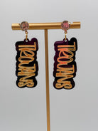 Trojans Double Play Game Day Earrings-240 Jewelry-TLD Designs-Hello Friends Boutique-Woman's Fashion Boutique Located in Traverse City, MI