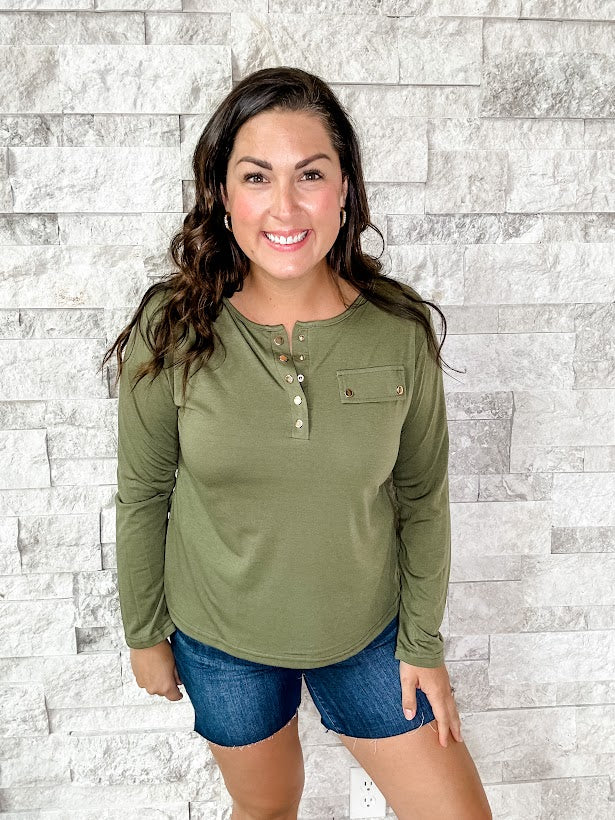 Take It Easy Top (S-2XL)-110 Long Sleeves-Shewin Inc-Hello Friends Boutique-Woman's Fashion Boutique Located in Traverse City, MI