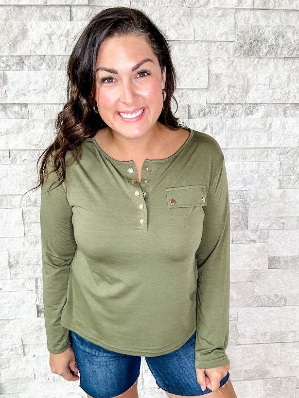 Take It Easy Top (S-2XL)-110 Long Sleeves-Shewin Inc-Hello Friends Boutique-Woman's Fashion Boutique Located in Traverse City, MI