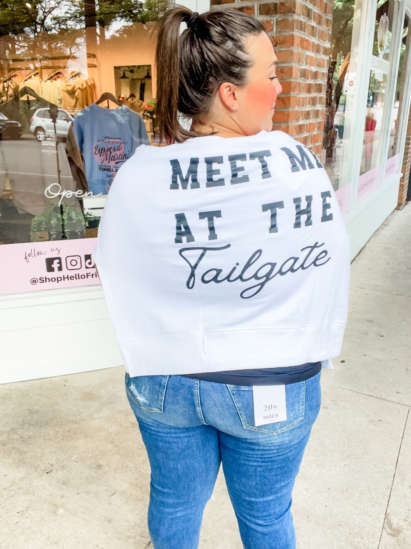 Tailgate Relaxed Sweatshirt (S-XL)-130 Graphic Tees-Shiraleah-Hello Friends Boutique-Woman's Fashion Boutique Located in Traverse City, MI