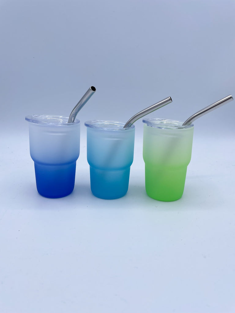 3 oz Frosted Mini Gradient Tumblers (3 Pack) - Ocean Vibes-300 Treats/Gift-amazon-Hello Friends Boutique-Woman's Fashion Boutique Located in Traverse City, MI