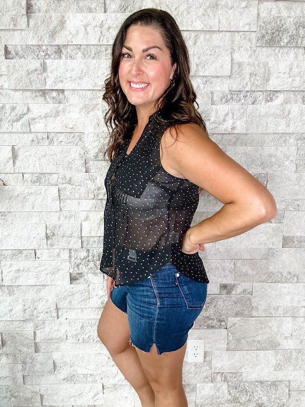 Time After Time Top (S-L)-120 Sleeveless-Mystree-Hello Friends Boutique-Woman's Fashion Boutique Located in Traverse City, MI