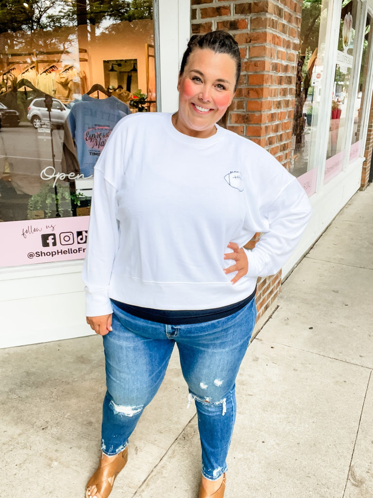 Tailgate Relaxed Sweatshirt (S-XL)-130 Graphic Tees-Shiraleah-Hello Friends Boutique-Woman's Fashion Boutique Located in Traverse City, MI