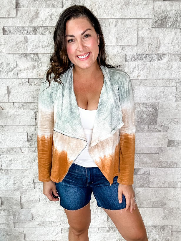Good Vibes Jacket (S-L)-170 Jackets-Mystree-Hello Friends Boutique-Woman's Fashion Boutique Located in Traverse City, MI