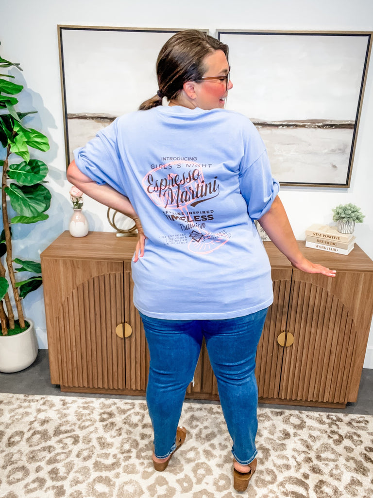 Espresso Martini Mock Tee (S-2XL)-130 Graphic Tees-Southern Bliss Company-Hello Friends Boutique-Woman's Fashion Boutique Located in Traverse City, MI