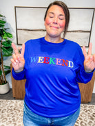 Fast Forward Weekend Top (S-3XL)-130 Graphic Tees-Merigold Kiss-Hello Friends Boutique-Woman's Fashion Boutique Located in Traverse City, MI