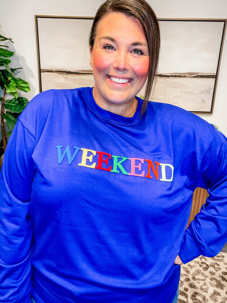 Fast Forward Weekend Top (S-3XL)-130 Graphic Tees-Merigold Kiss-Hello Friends Boutique-Woman's Fashion Boutique Located in Traverse City, MI