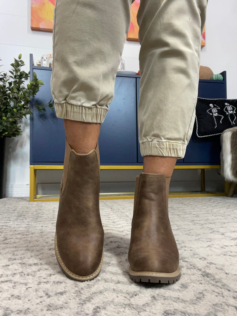 Doohickey Corky's Boots in Taupe (7-11)-250 Shoes-Corky's Footwear-Hello Friends Boutique-Woman's Fashion Boutique Located in Traverse City, MI