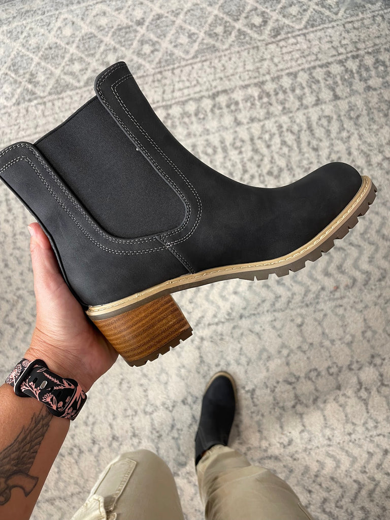 Doohickey Corky's Boots in Black (7-11)-250 Shoes-Corky's Footwear-Hello Friends Boutique-Woman's Fashion Boutique Located in Traverse City, MI