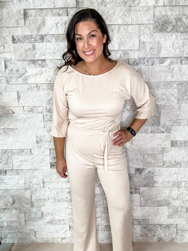 Date Night Jumpsuit-190 Rompers/Jumpsuits-Shewin Inc-Hello Friends Boutique-Woman's Fashion Boutique Located in Traverse City, MI