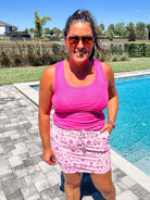 Enchanted Garden Skort (S-3XL)-220 Shorts/Skirts/Skorts-Jess Lea Wholesale-Hello Friends Boutique-Woman's Fashion Boutique Located in Traverse City, MI