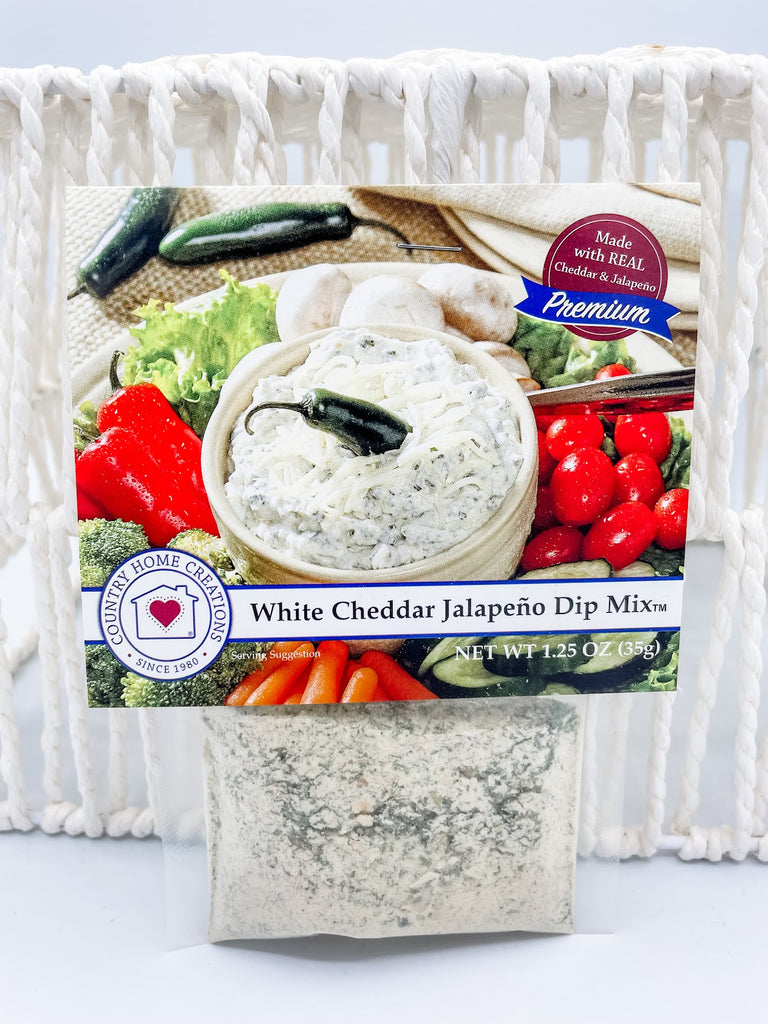 White Cheddar Jalapeno Dip Mix-300 Treats/Gift-Country Home Creations - faire-Hello Friends Boutique-Woman's Fashion Boutique Located in Traverse City, MI