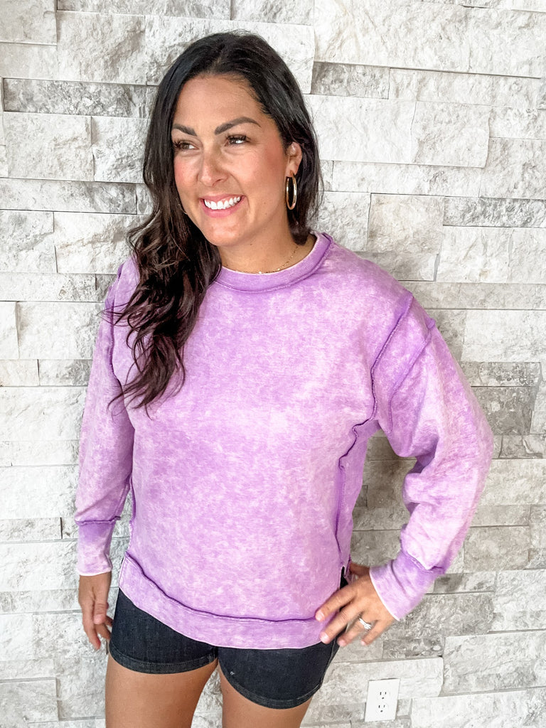 Kick It With Me Sweatshirt (S/M-L/XL)-150 Sweatshirts/Hoodies-Zenana-Hello Friends Boutique-Woman's Fashion Boutique Located in Traverse City, MI
