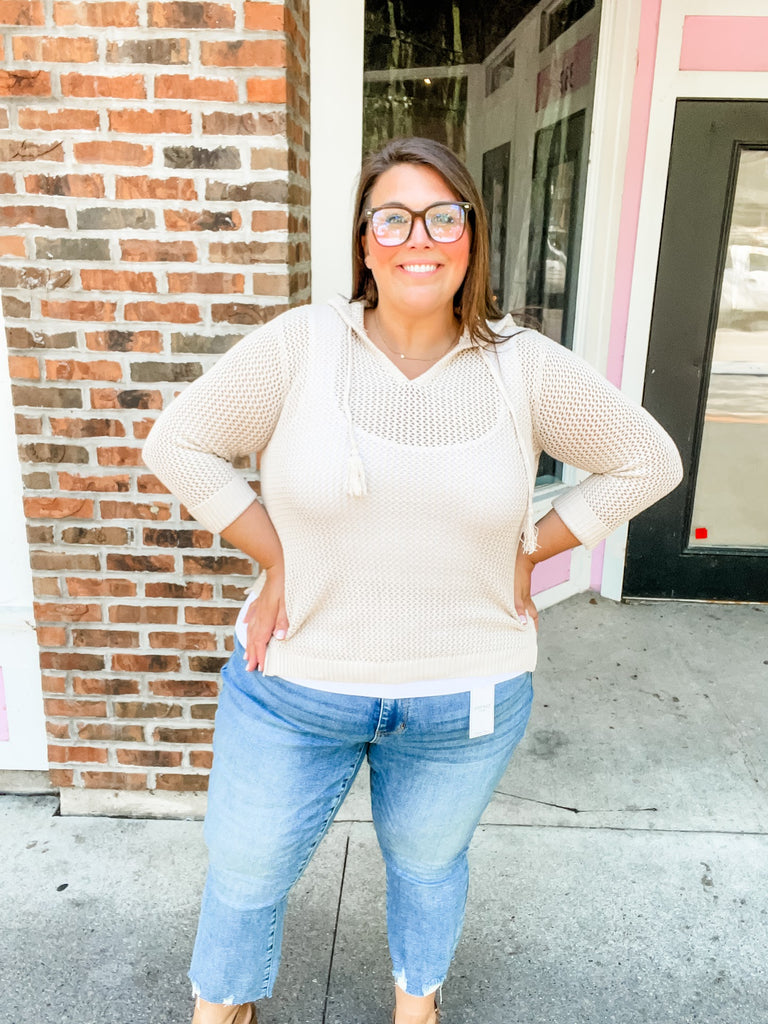 Life Is But A Breeze Top in Natural (S-XL)-110 Long Sleeve-Staccato-Hello Friends Boutique-Woman's Fashion Boutique Located in Traverse City, MI