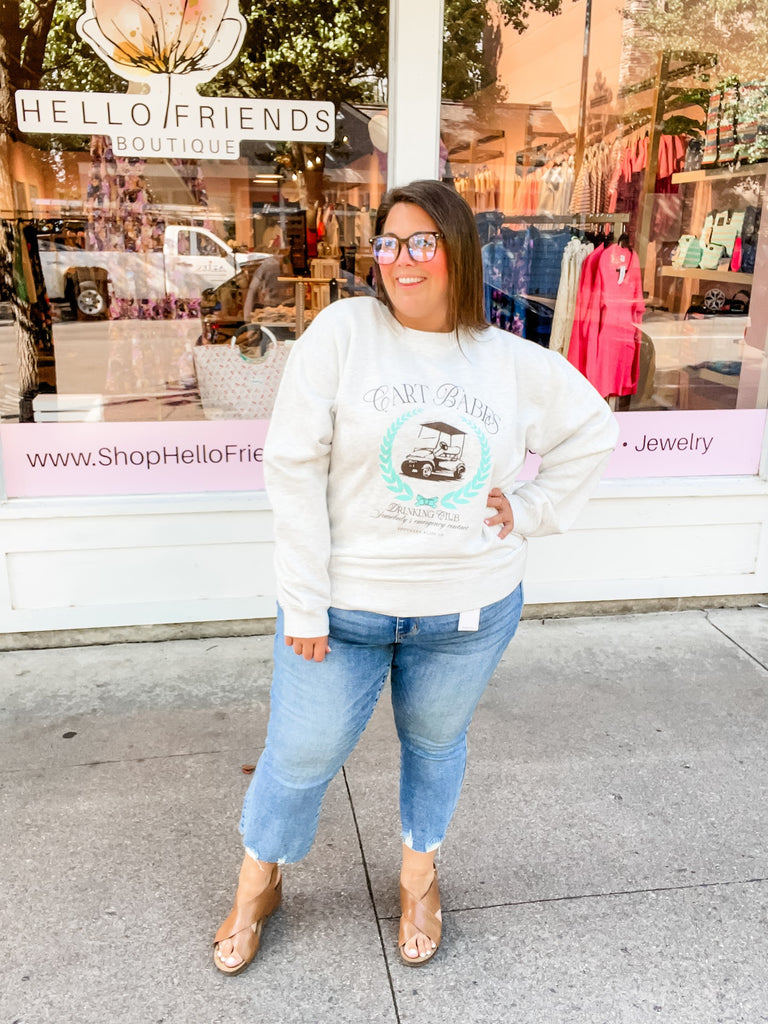 Cart Babes Sweatshirt (S-2XL)-130 Graphic Tees-Southern Bliss Company-Hello Friends Boutique-Woman's Fashion Boutique Located in Traverse City, MI