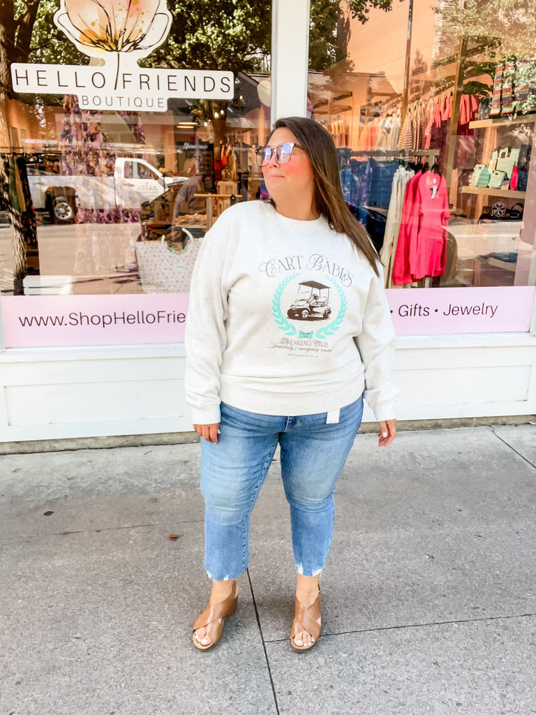 Cart Babes Sweatshirt (S-2XL)-130 Graphic Tees-Southern Bliss Company-Hello Friends Boutique-Woman's Fashion Boutique Located in Traverse City, MI